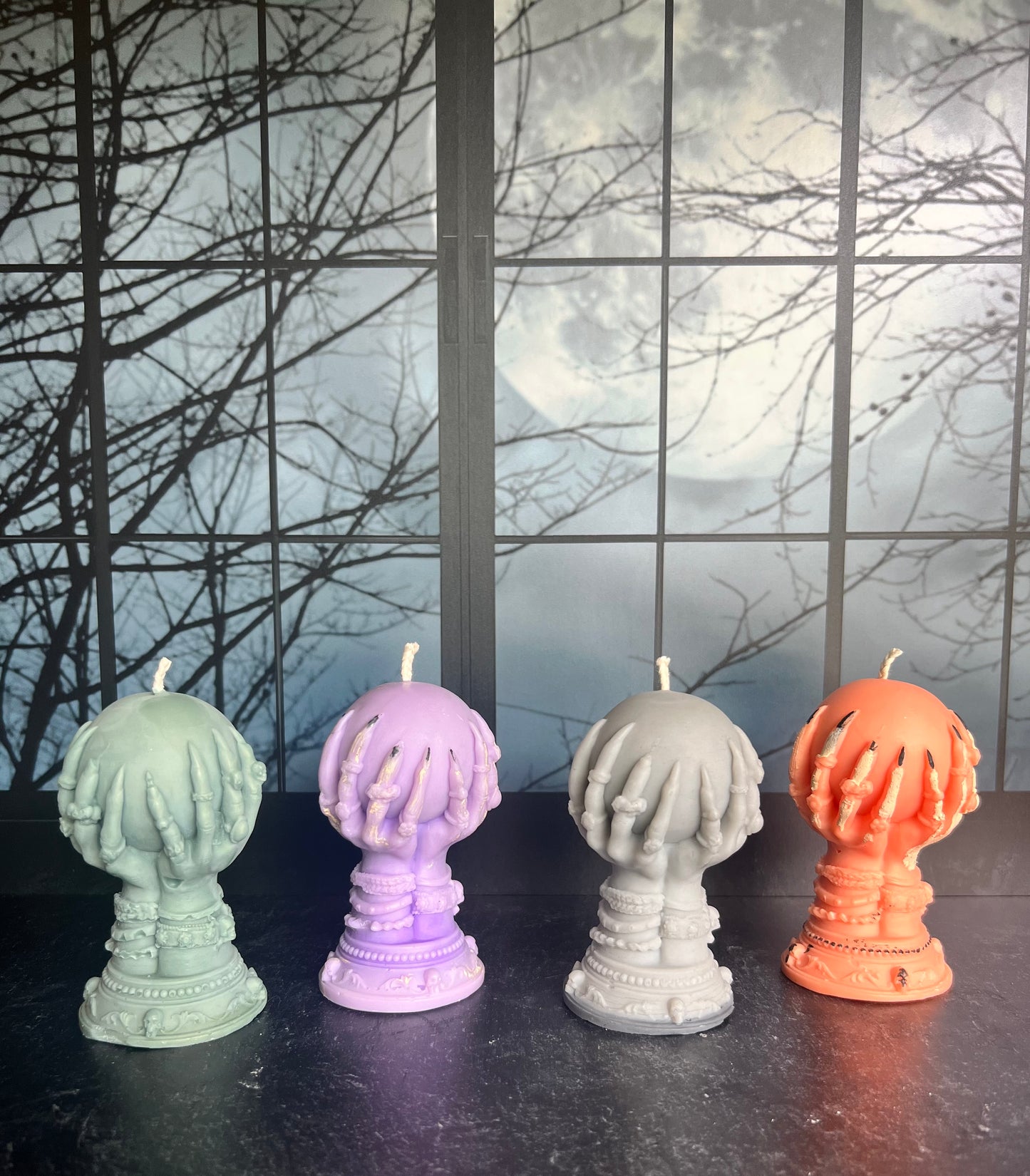 Creepy Globe Candle