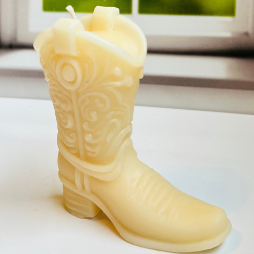 Cowboy Boot Candle