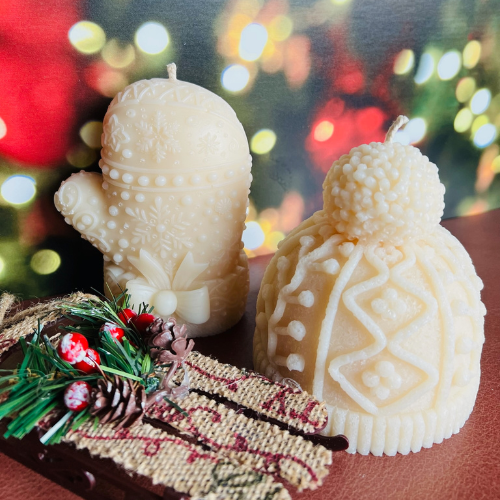 XL Winter Woven Hat Candle