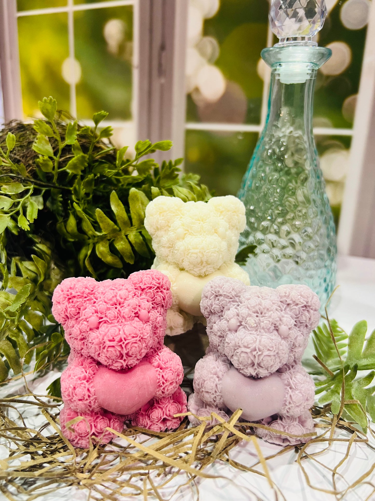 Teddy Bear Heart Soap