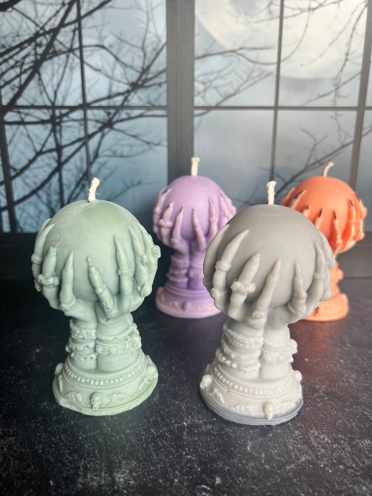 Creepy Globe Candle