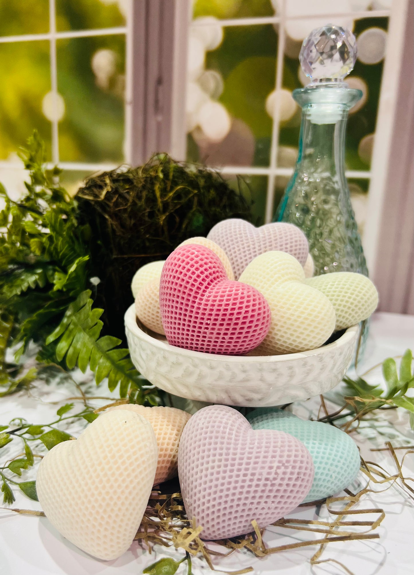 Patterned Heart Soap