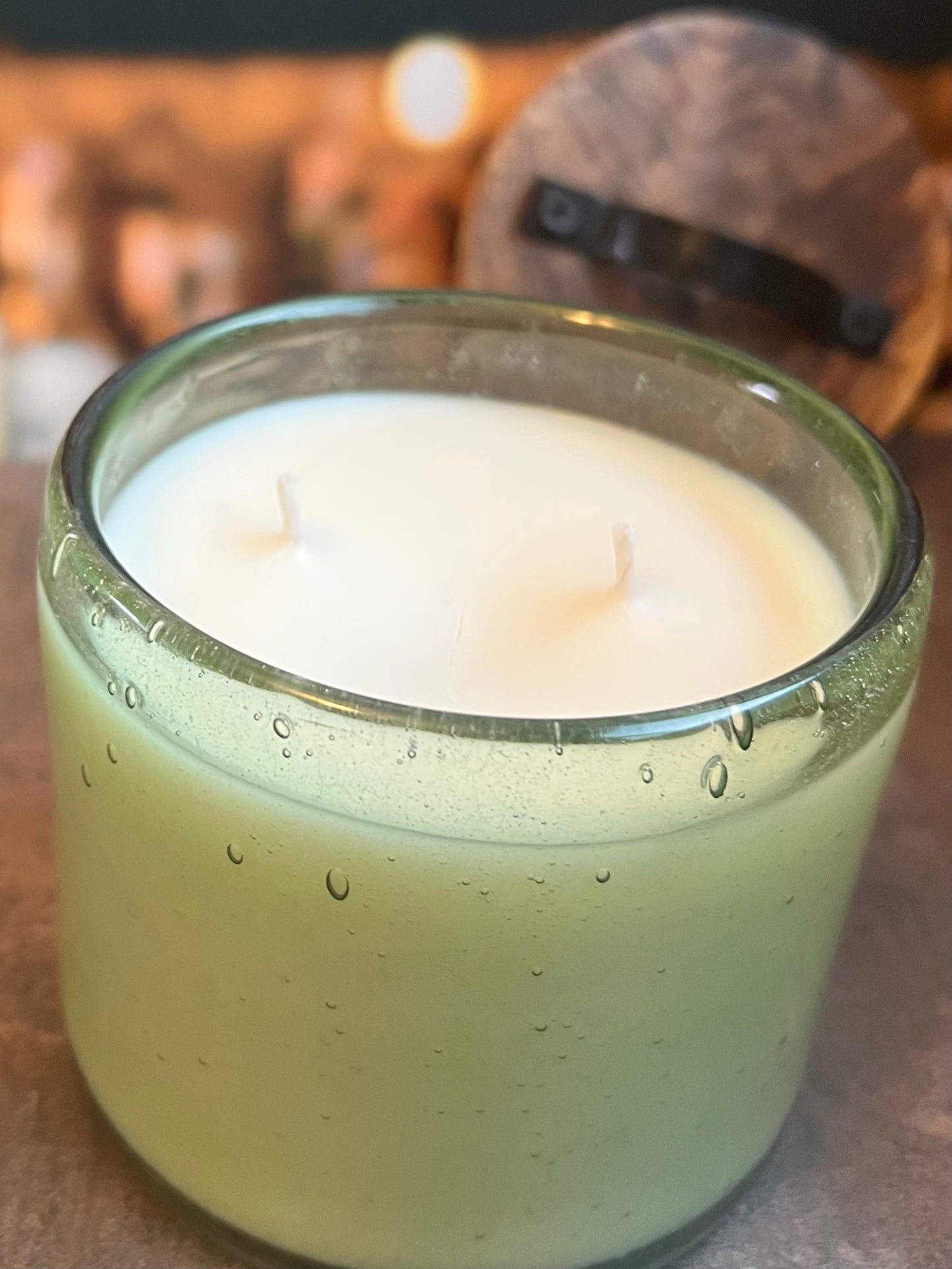 Large Citronella Candles with Wooden Lid