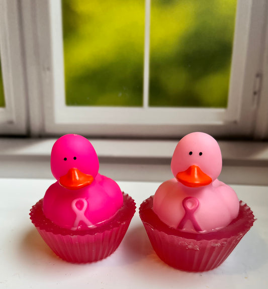 Breast Cancer Awareness Duck Soap
