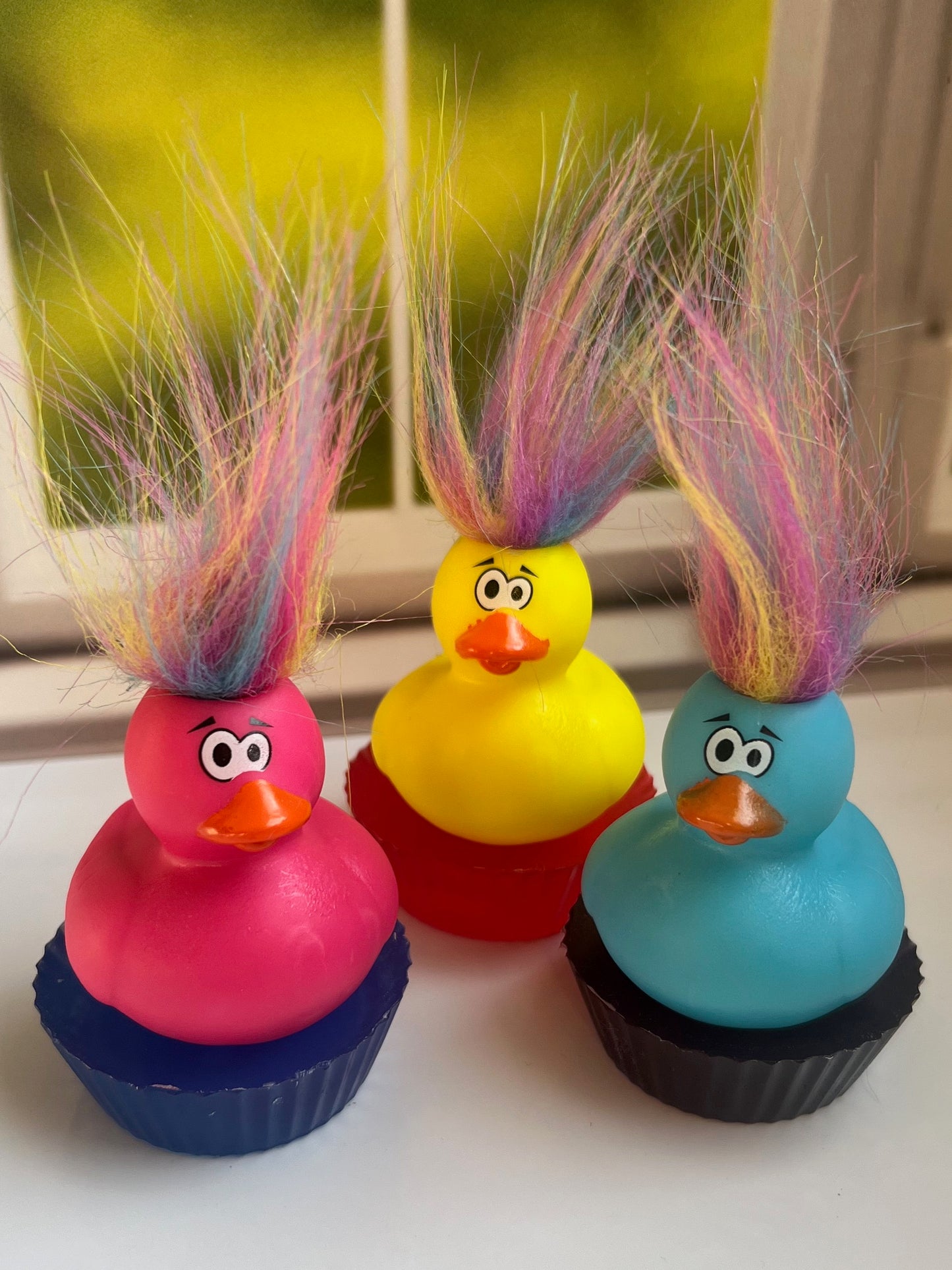 Crazy Rainbow Hair Duck Soap