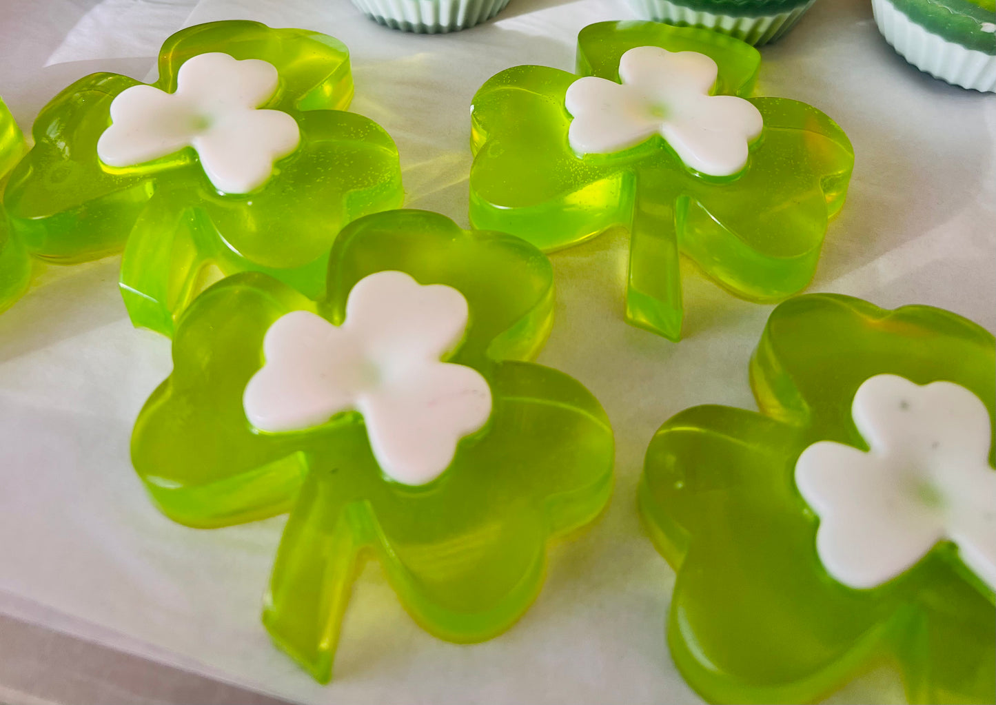 St. Patrick's Day Shamrock Soap
