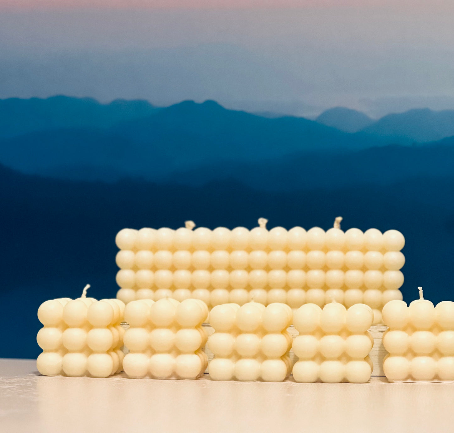 Square Bubble Candle