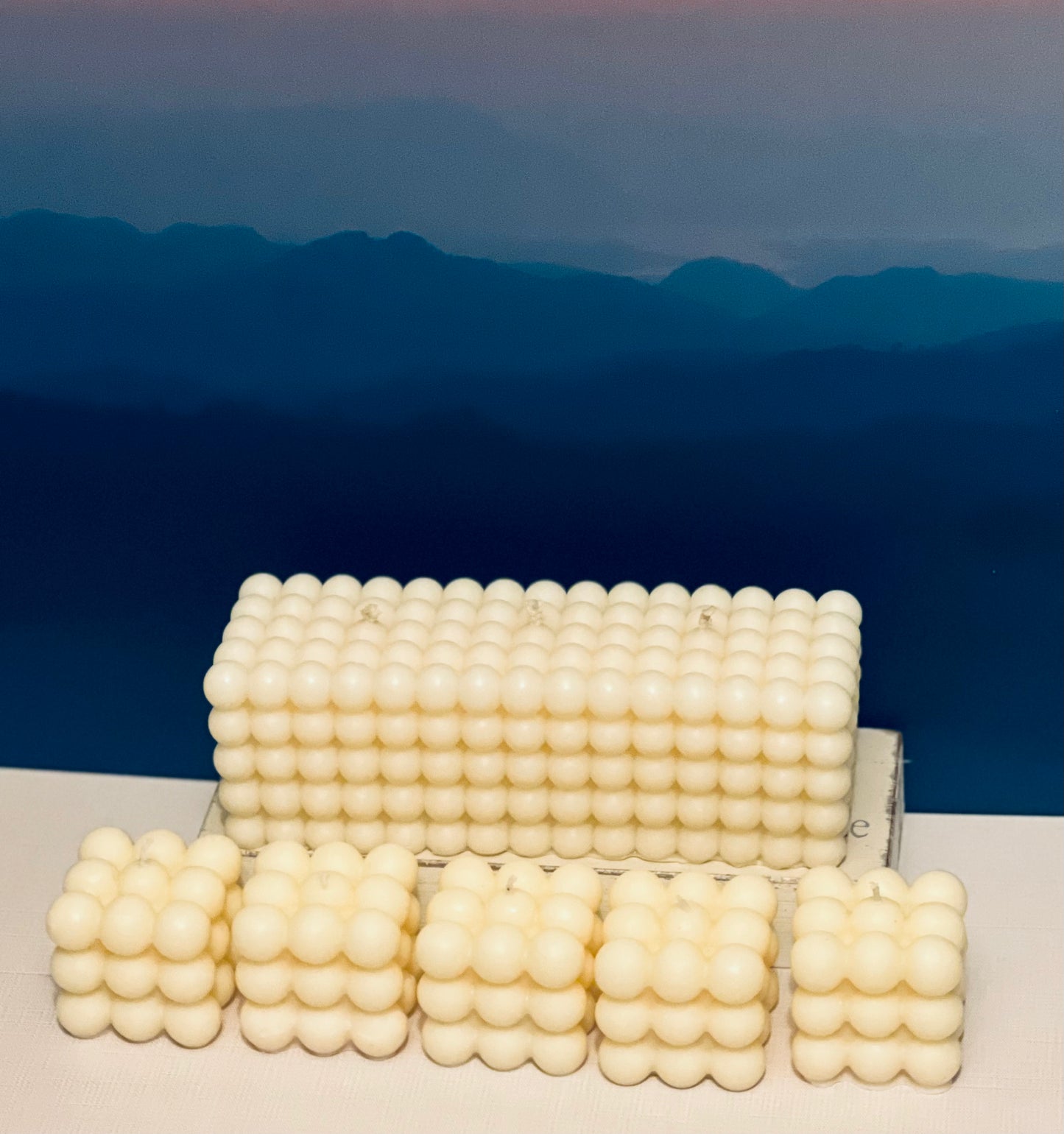 Square Bubble Candle