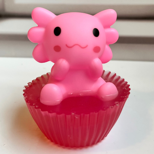Pink Axolotl Duck Soap