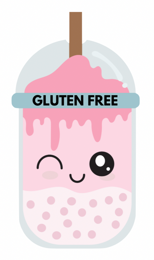 Pink Gluten-Free Boba Sticker