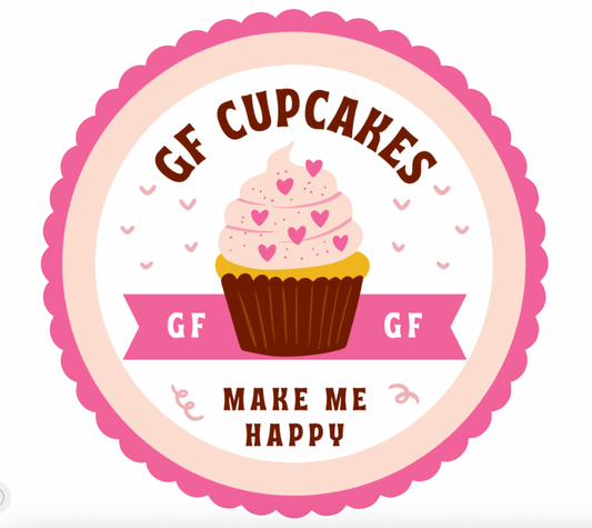 GF Cupcakes Make Me Happy! Gluten-Free Sticker