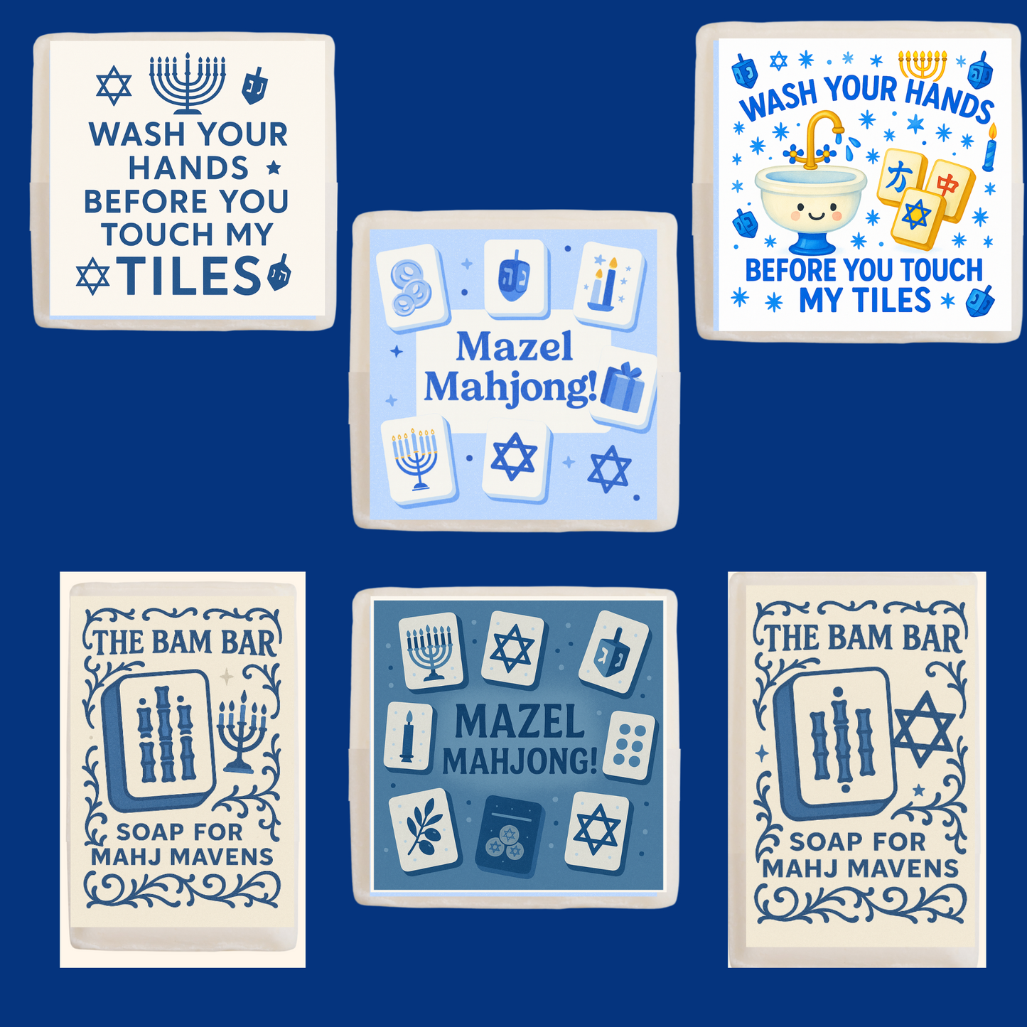 Hanukkah/Jewish Themed Mahjong Soap - 6 options