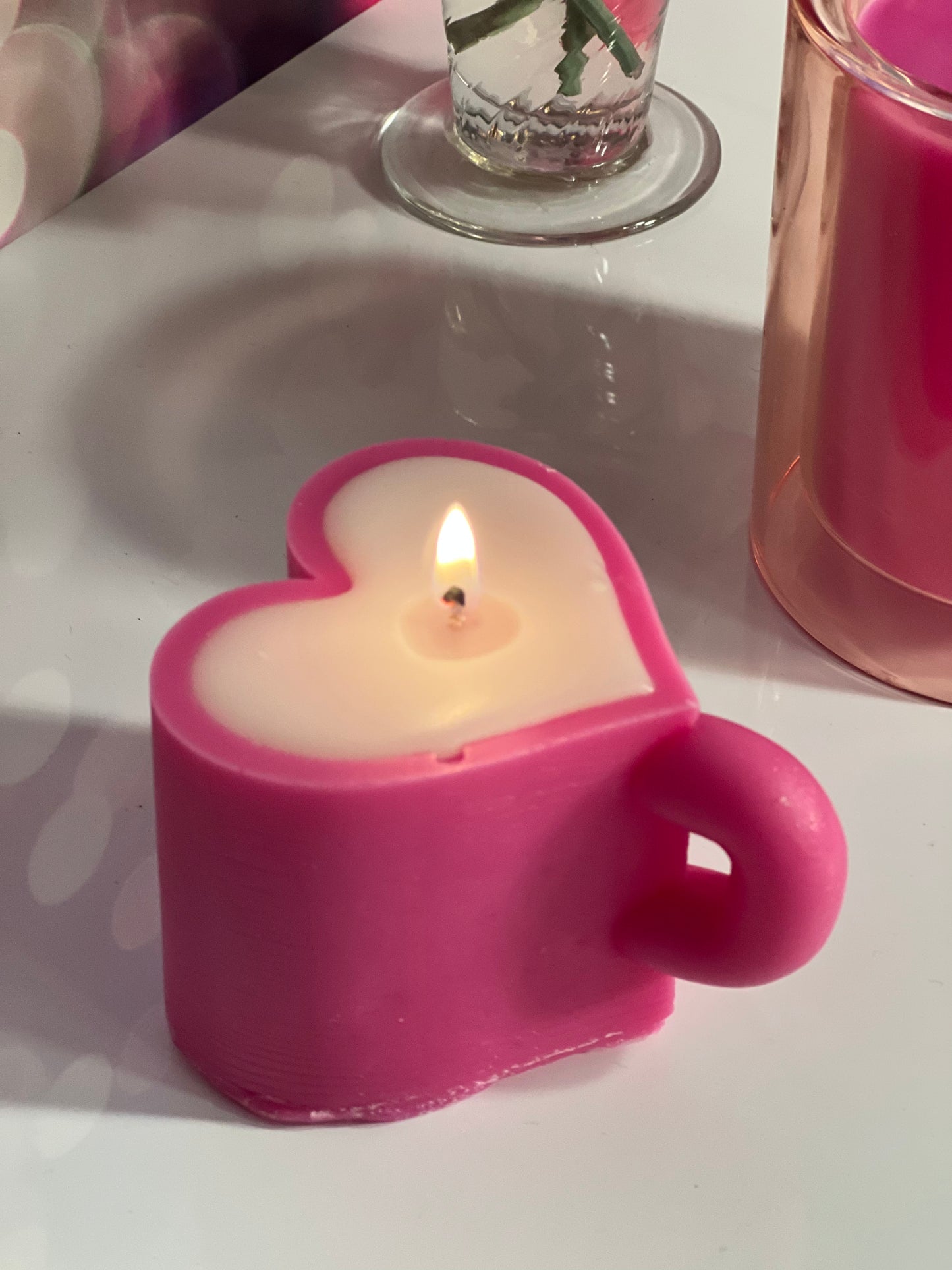 Mug Heart Candle
