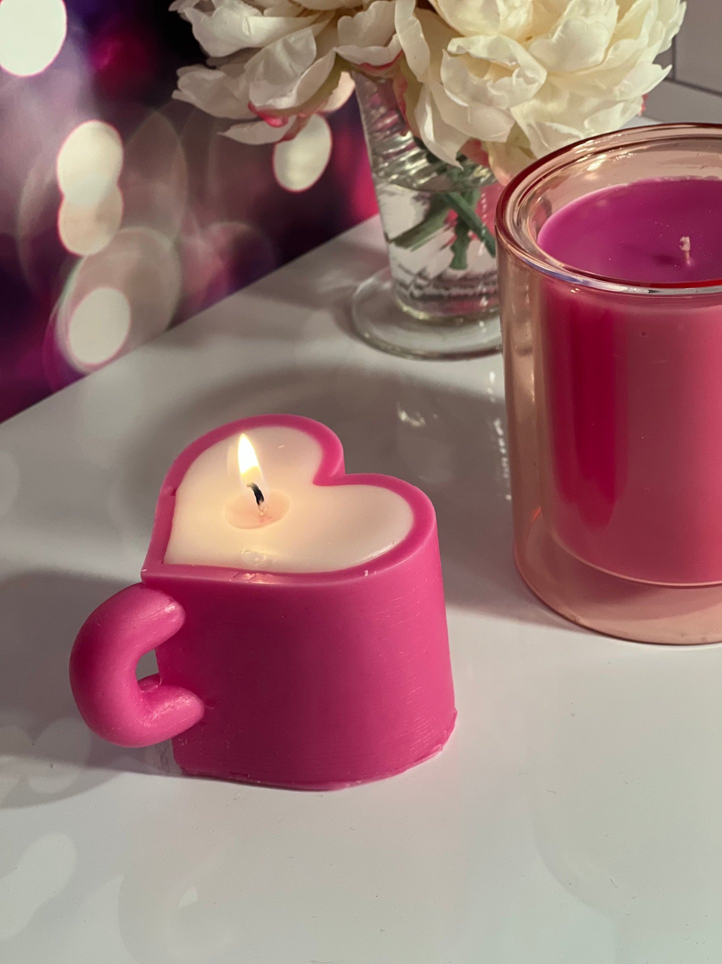 Mug Heart Candle