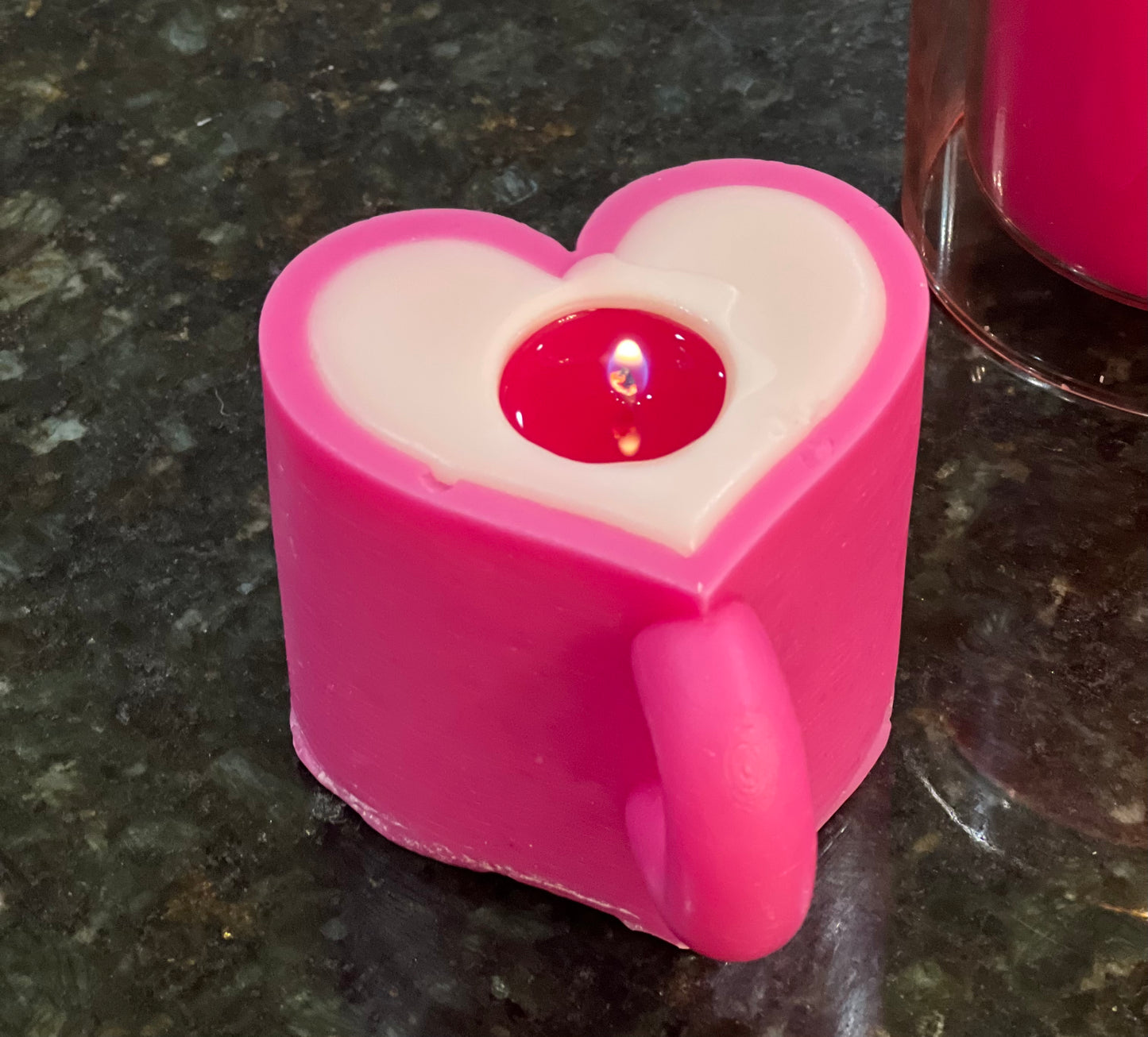 Mug Heart Candle