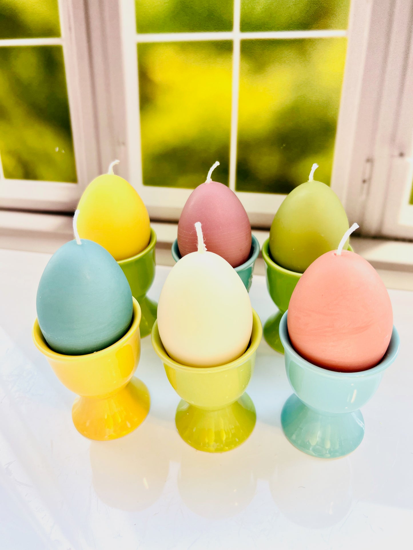 Easter Egg Smooth Candles - 6 Pack