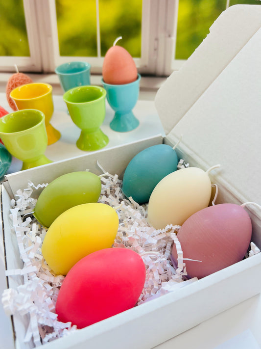Easter Egg Smooth Candles - 6 Pack