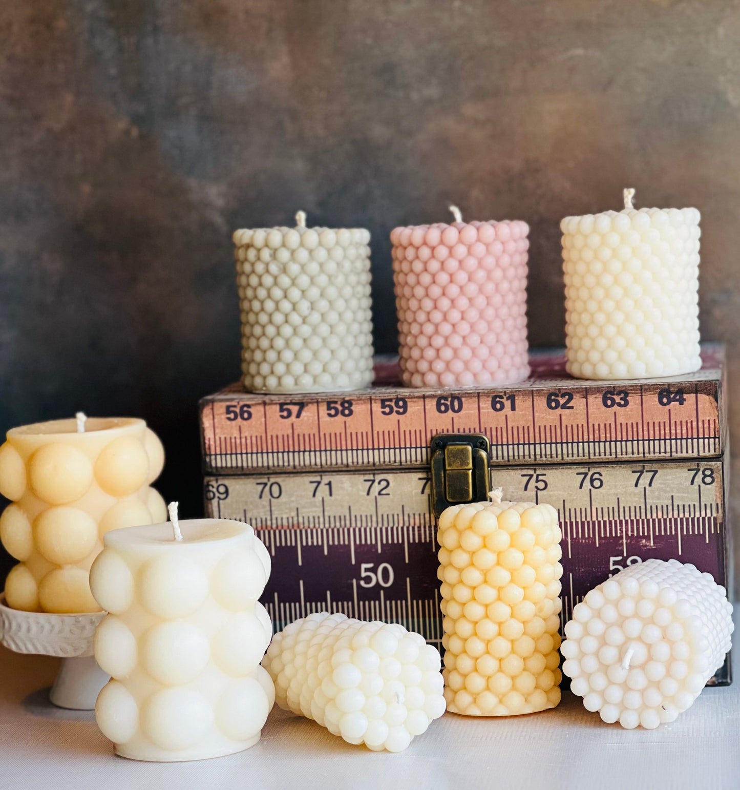 Beaded Column Candles