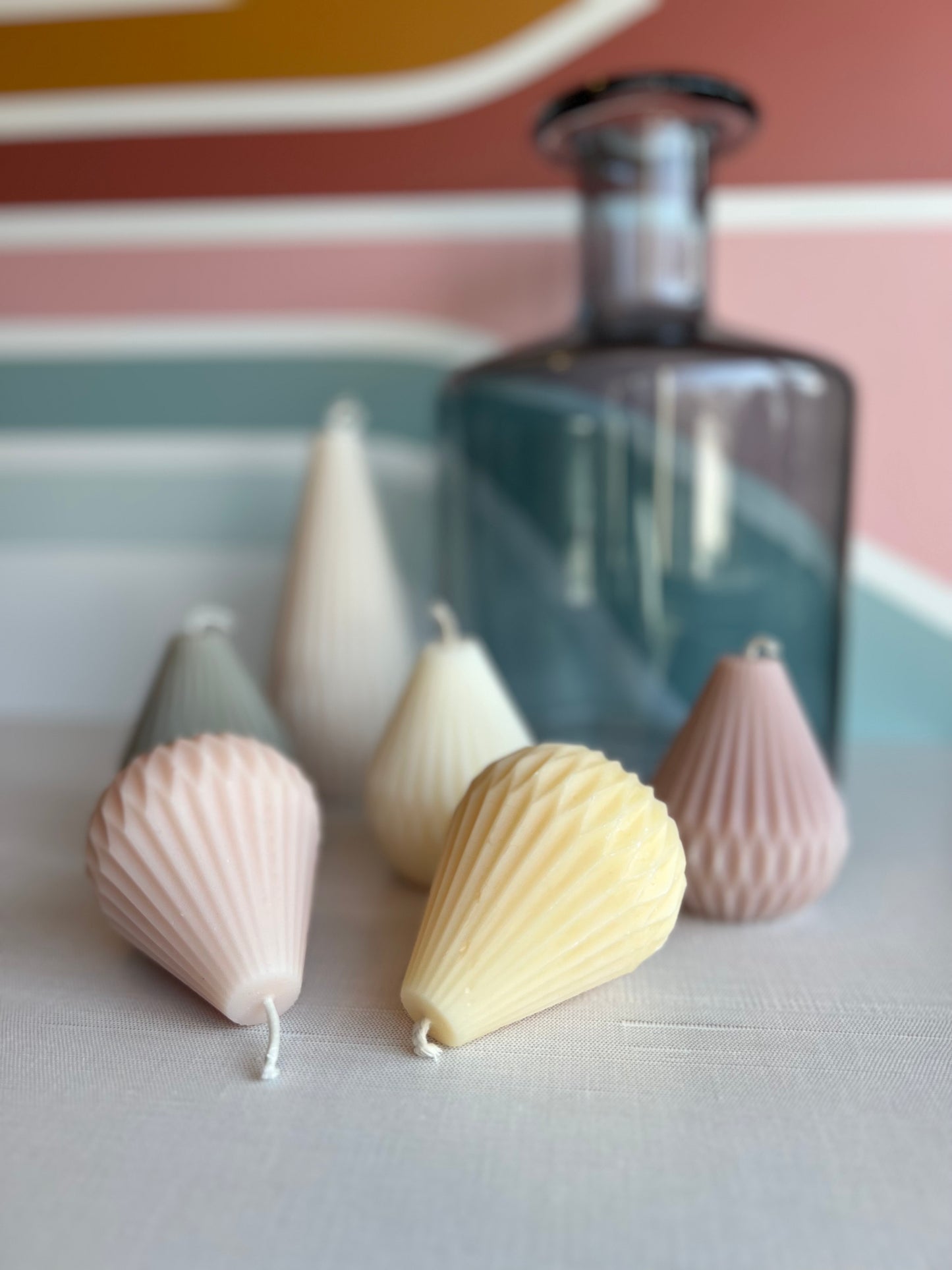Grooved Tear Drop Candles