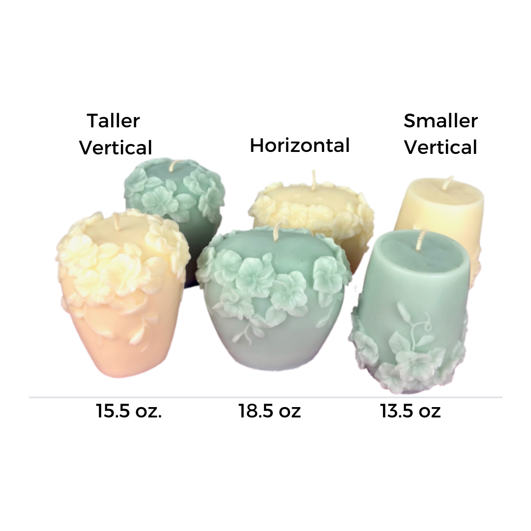 Nordic Floral Vase Candle