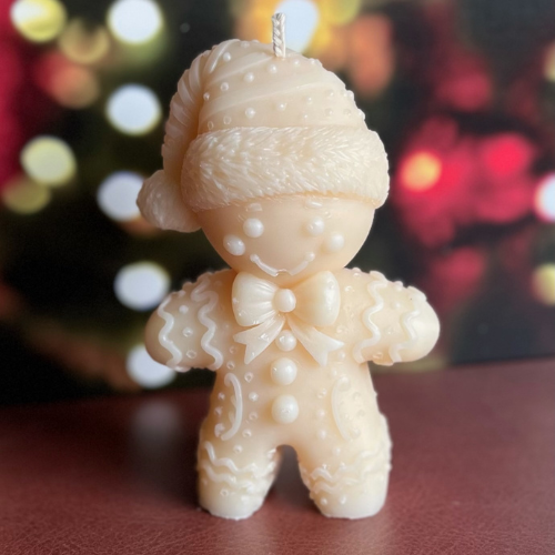 XL Gingerbread Man Candle