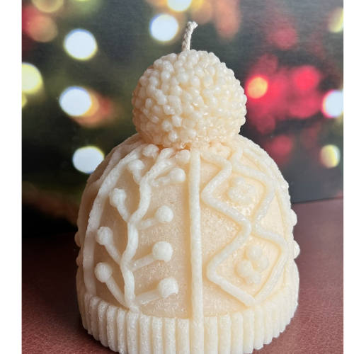 XL Winter Woven Hat Candle