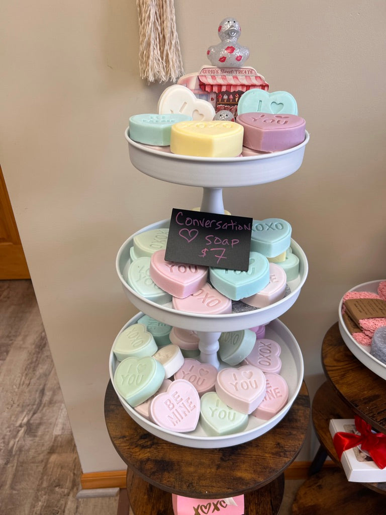 Valentine Conversation Heart Soap