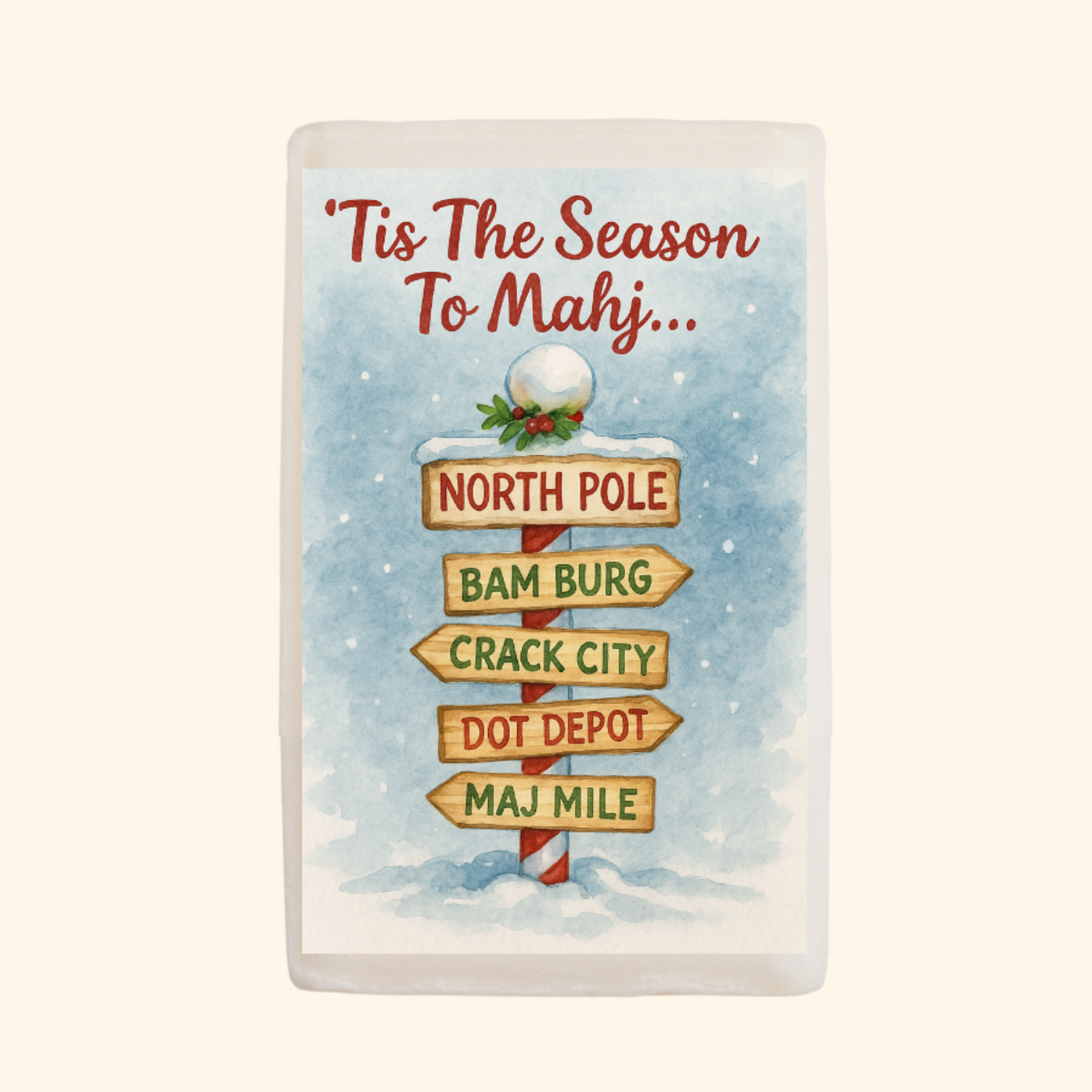 North Pole Mahjong Soap - 2 options