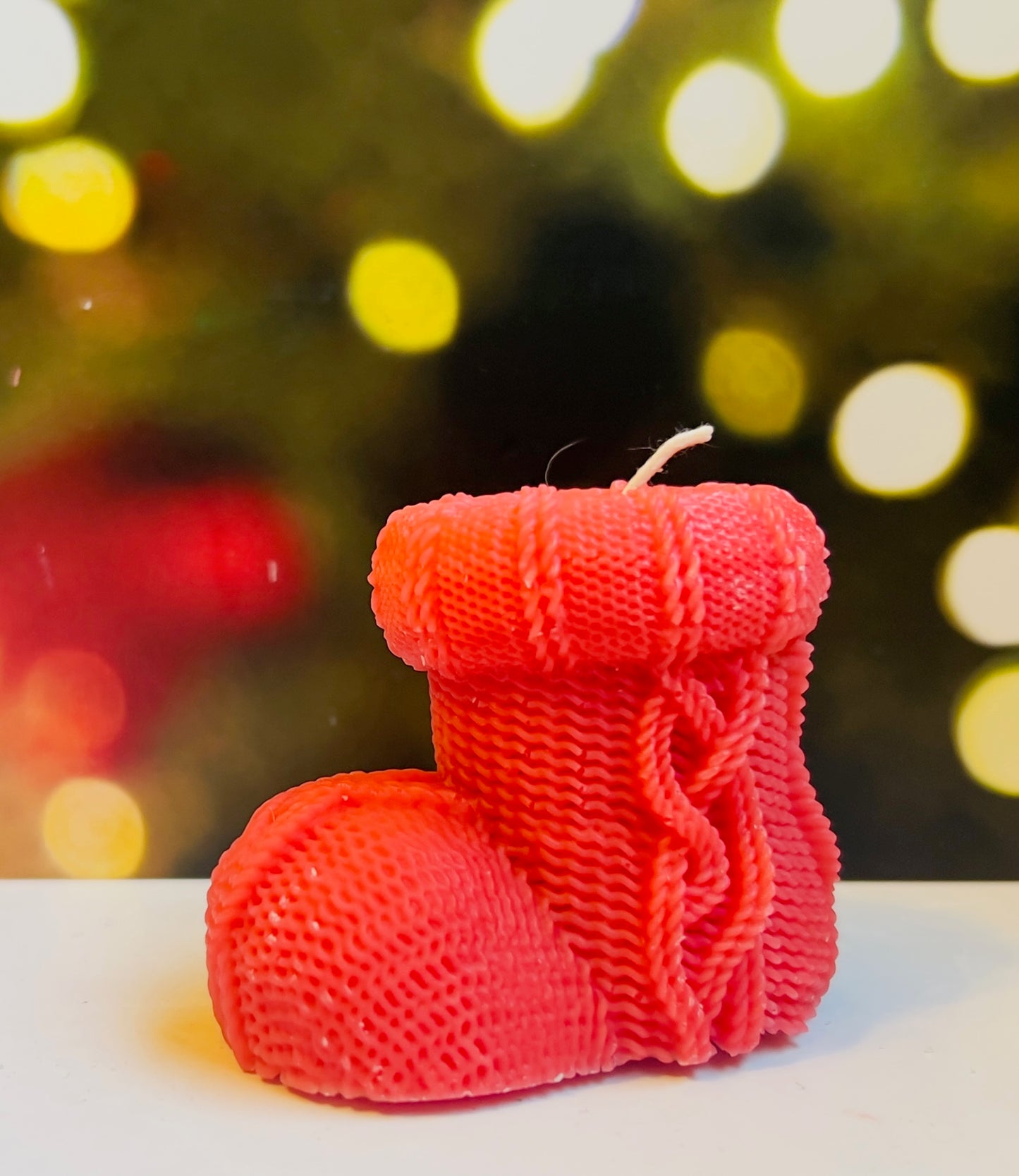 Christmas Stocking Pillar Candle