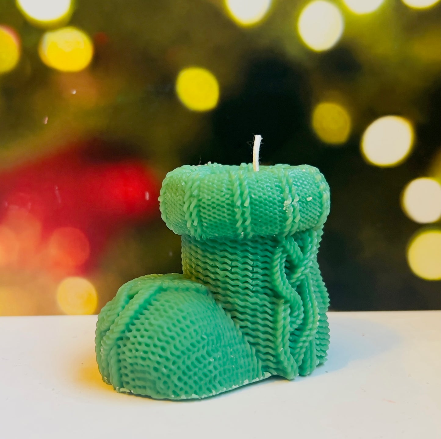 Christmas Stocking Pillar Candle