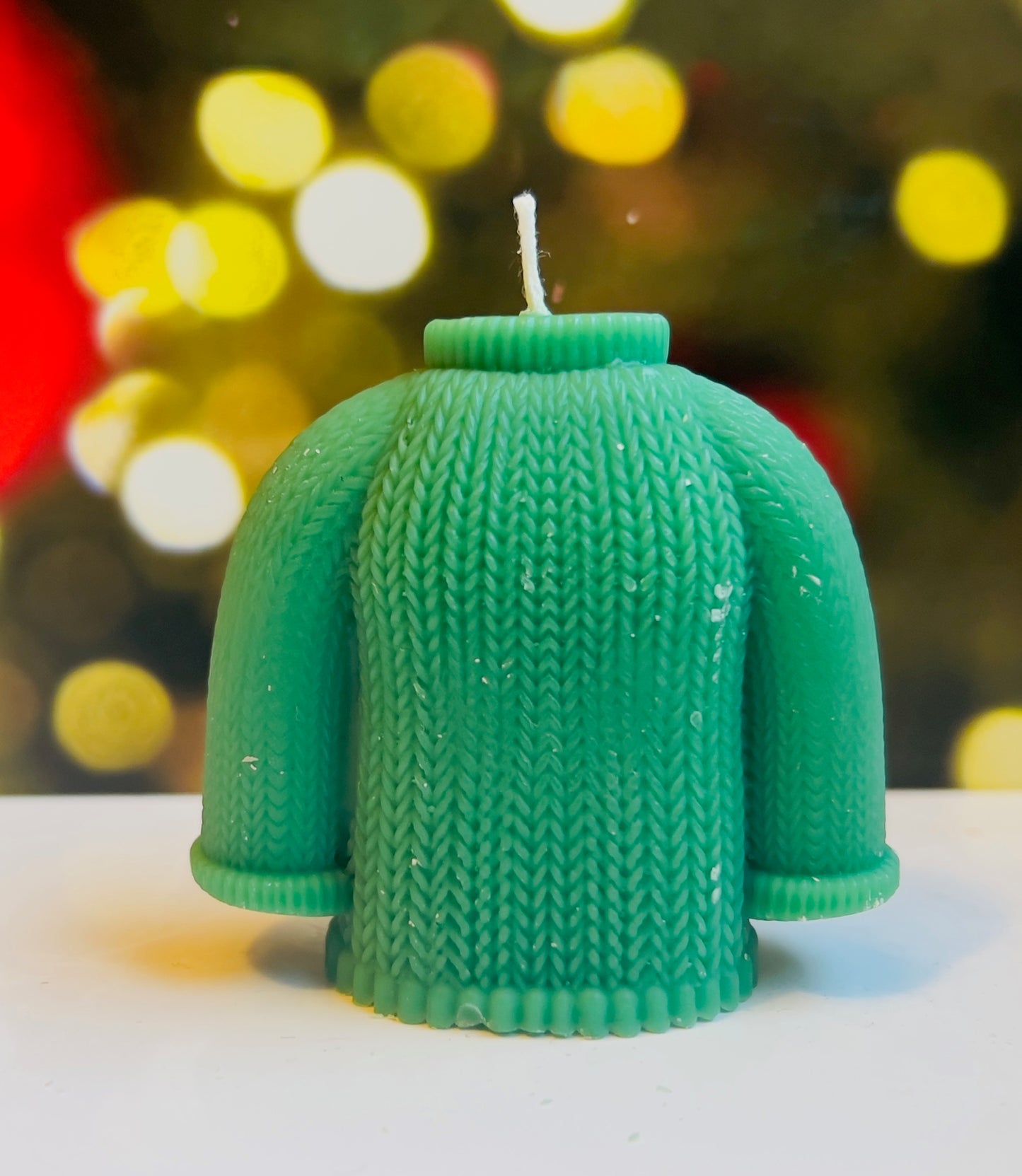 Christmas Sweater Pillar Candle