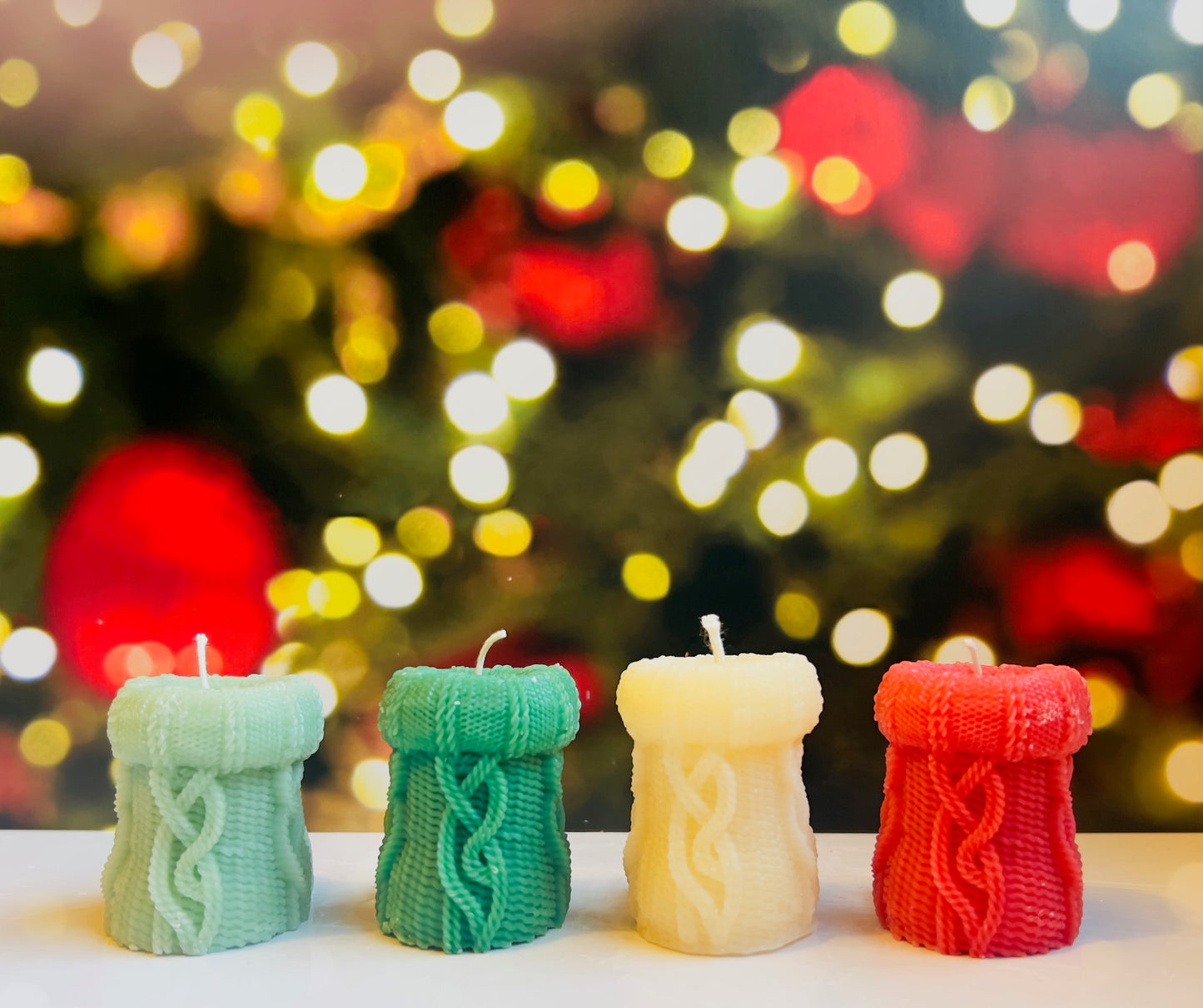 Christmas Stocking Pillar Candle