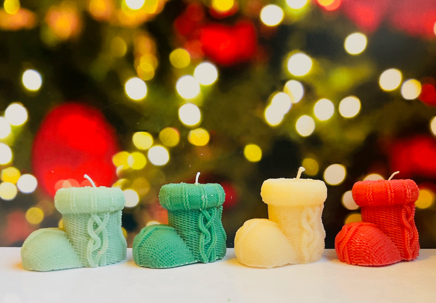 Christmas Stocking Pillar Candle