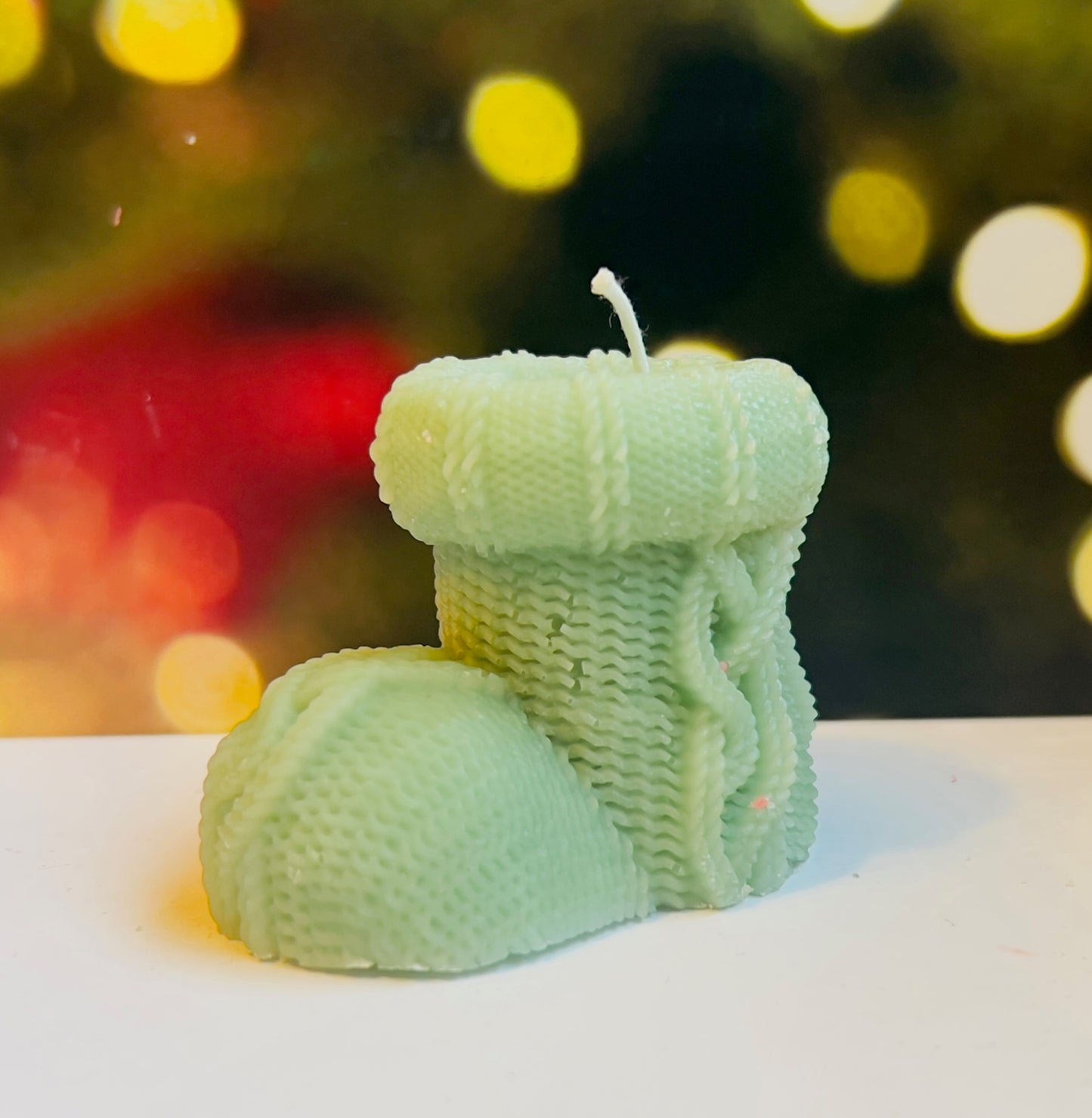 Christmas Stocking Pillar Candle