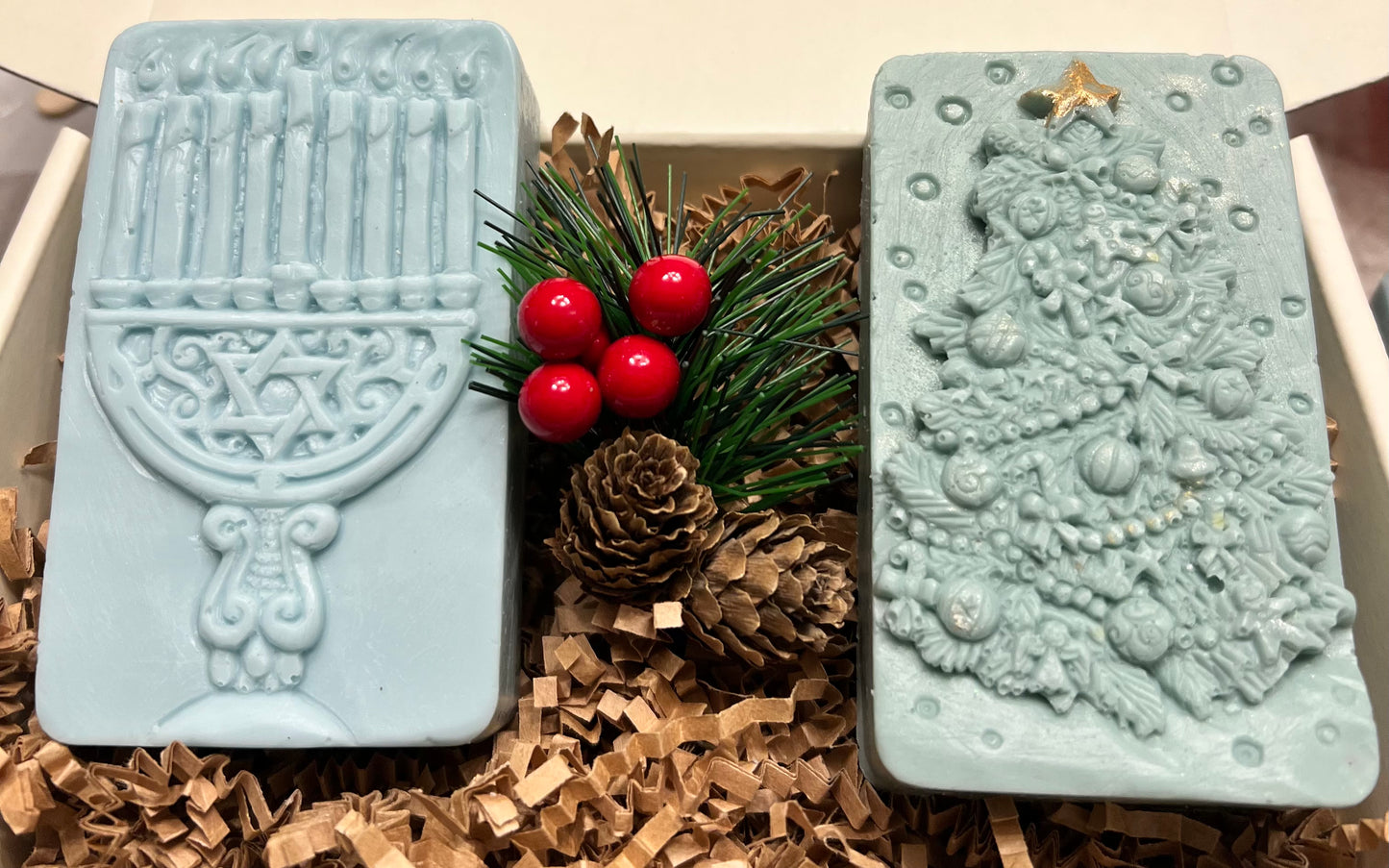 Hannukah & Christmas Soap Gift Box