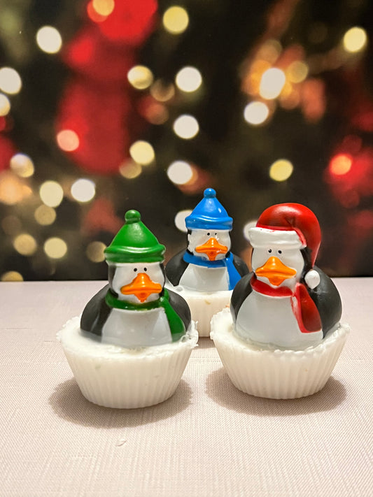 Winter Penguin Duck Soap