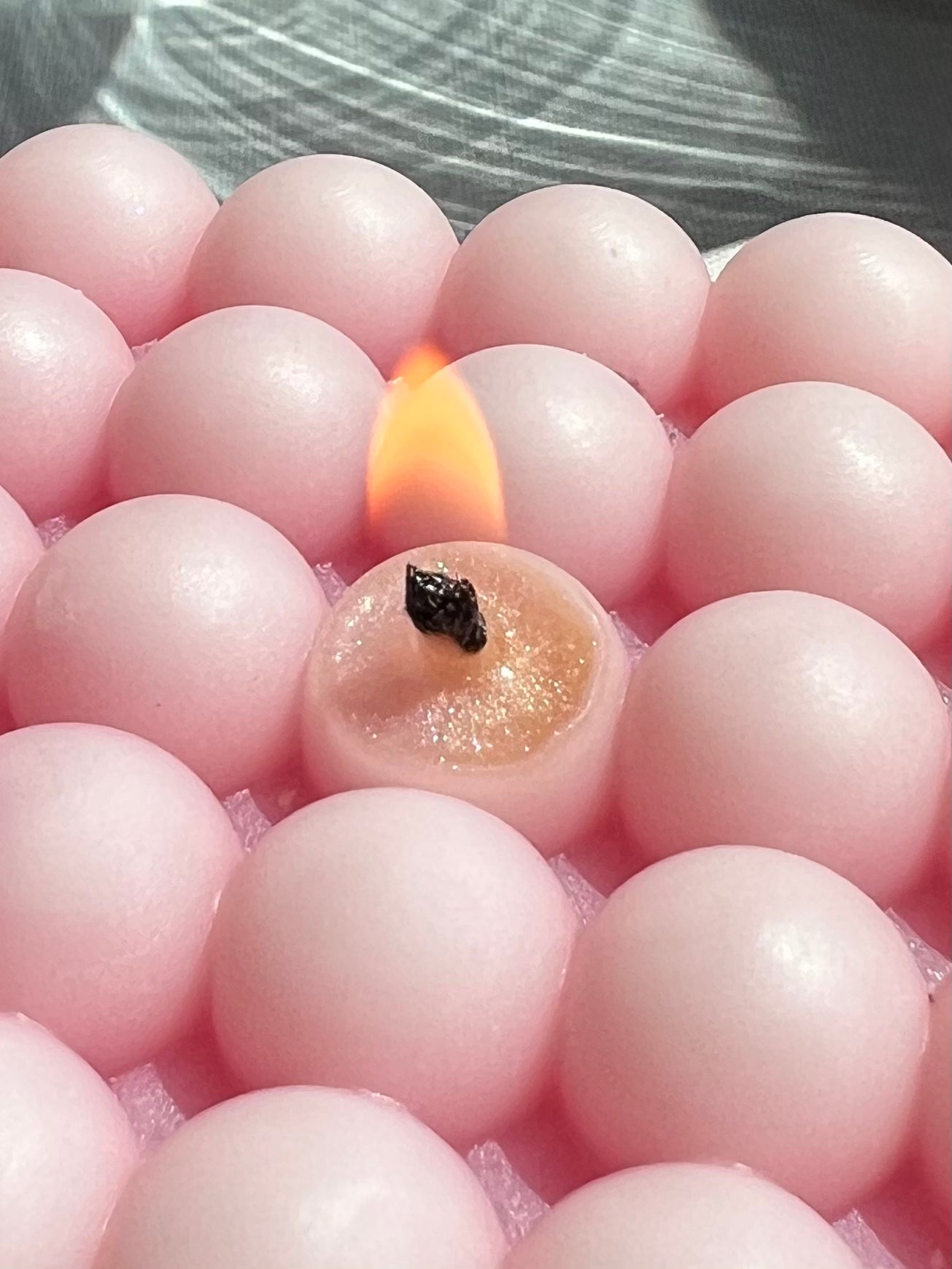Large Bubble Candle - 3 Wick