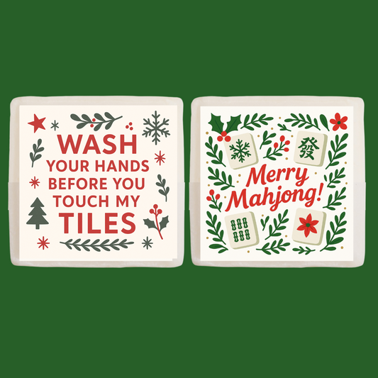 Christmas Square Mahjong Soap Two Pack