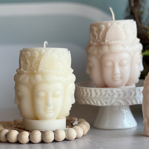 Multi-Sided Buddha Candle